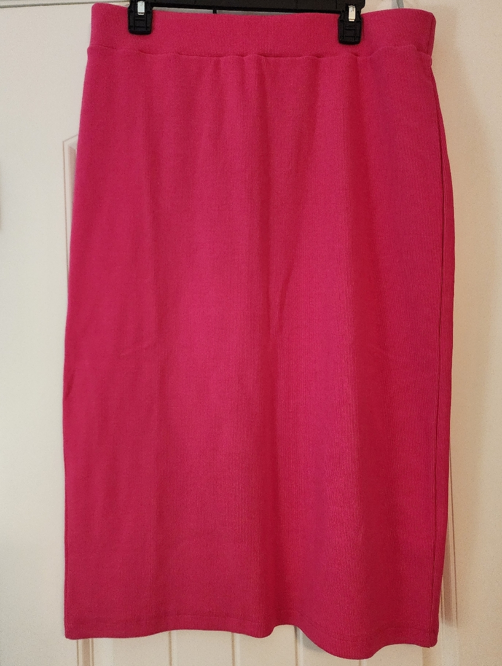 The Drop Barbie Pink Women's Cotton Knit Pencil Skirt Pull-on Sassy Coquette XXL
